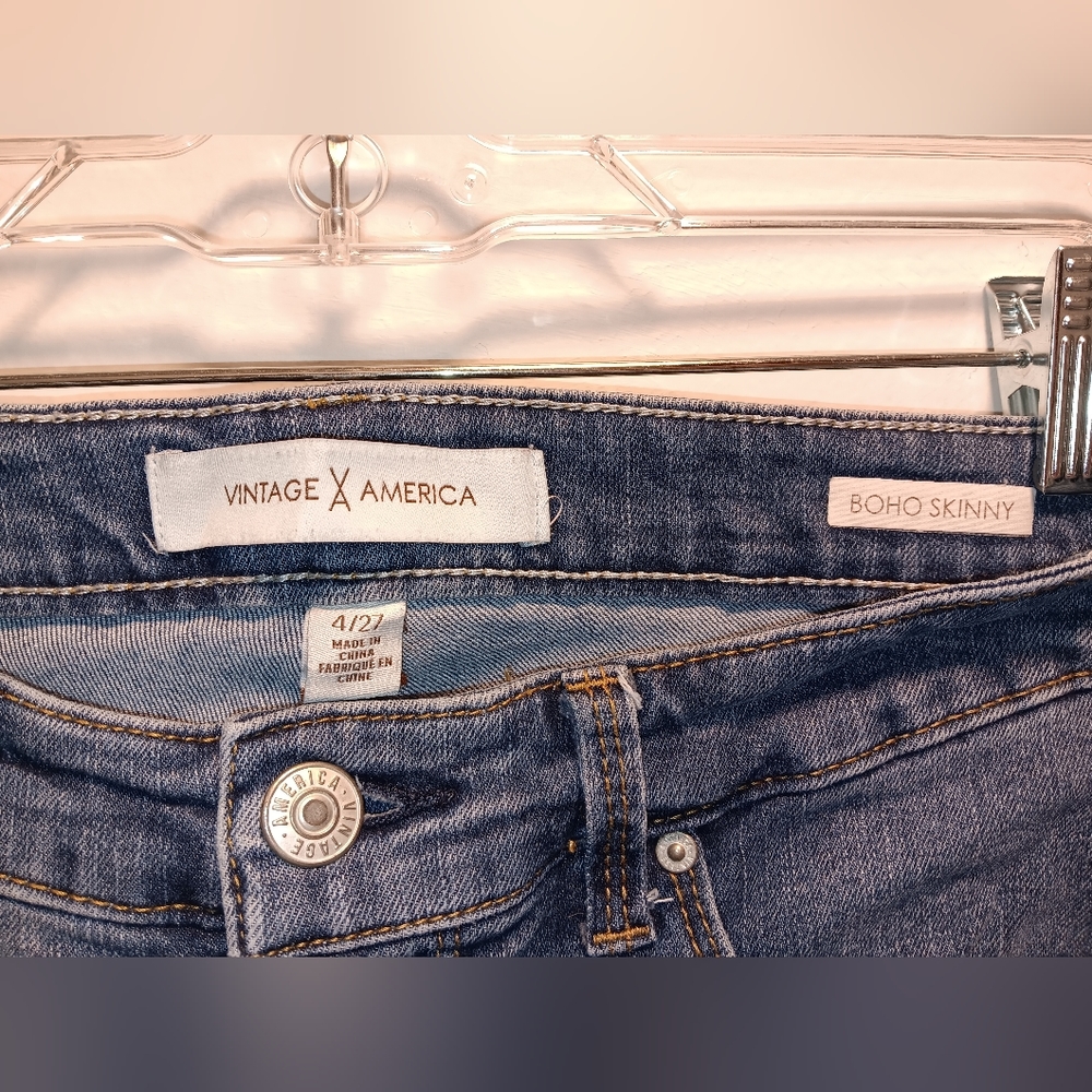 Vintage America BOHO Skinny Jeans Size 4/27